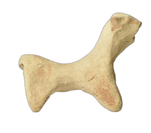 Red Striped Terracotta Dog - image 1