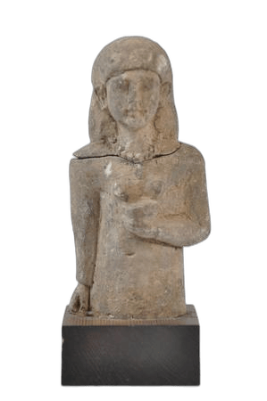 Limestone Female Worshipper Figure - image 1