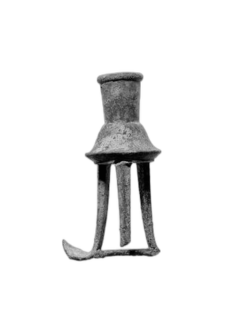 Bronze Papyrus Lamp Stand - image 1