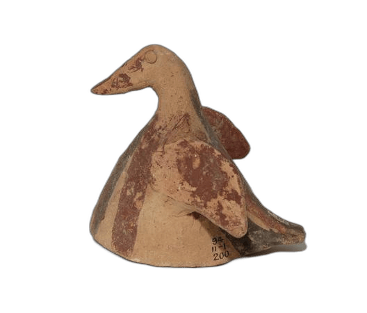 Buff Clay Bird Figurine - image 1