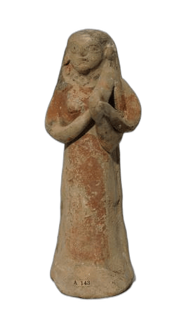 Terracotta Lyre Player Figurine - image 1