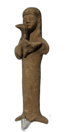 Terracotta Bird Votary Figure - image 1