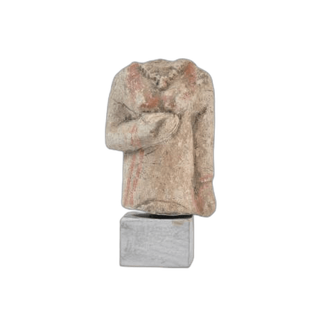 Limestone Female Worshipper Figure - image 1