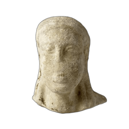 Limestone Kouros Head - image 1