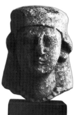 Yellowish White Limestone Female Figure - image 1