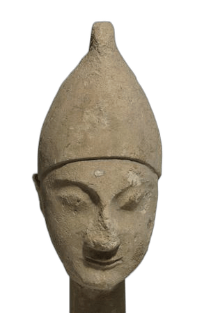 Limestone Warrior Statue - image 1
