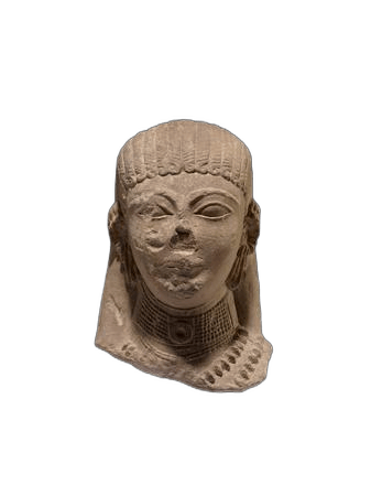 Limestone Female Head Statue - image 1