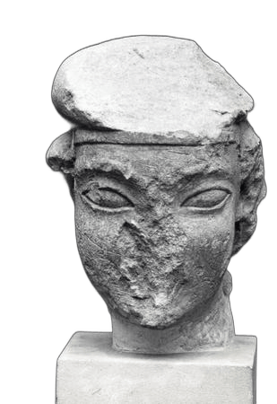 Limestone Priestess Statue - image 1