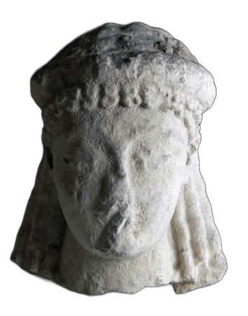 Limestone Worshipper Statue - image 1
