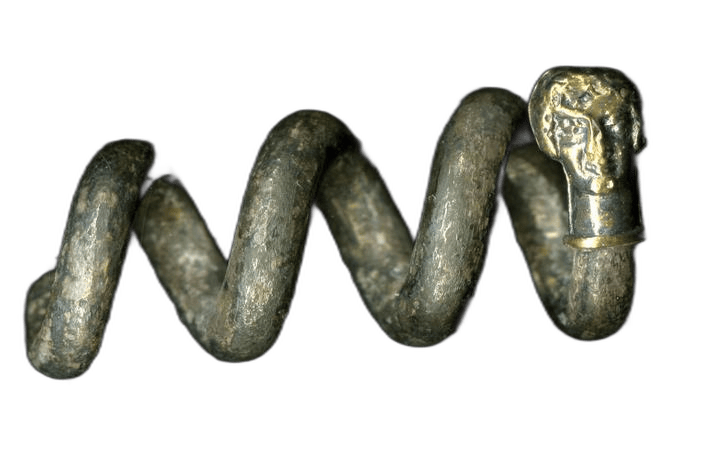 Silver Spiral Hair Ornament - image 1