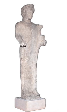 Limestone Male Worshipper Statuette - image 1