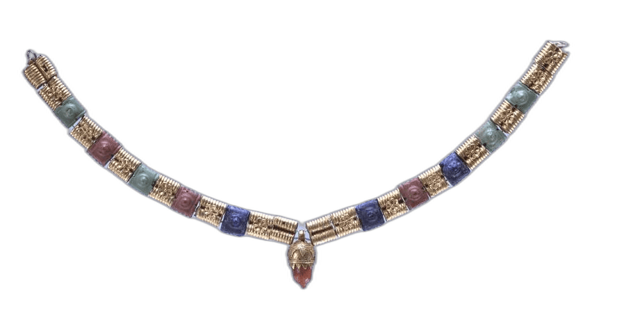 Opaque Glass Bead Necklace - image 1