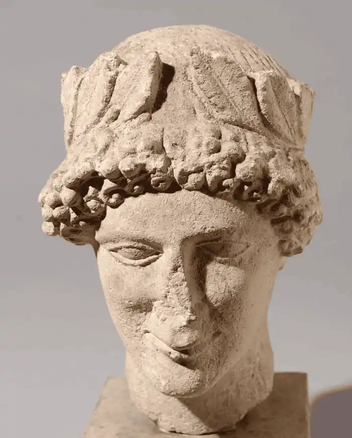 Limestone Votary Statue - image 1