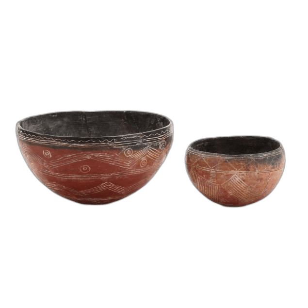 Two Cypriot Early Bronze Age Polished Red Ware Bowls - image 1