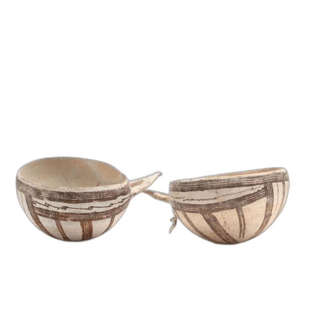 Pair of Cypriot Late Bronze Age White Slip Bowls - image 1