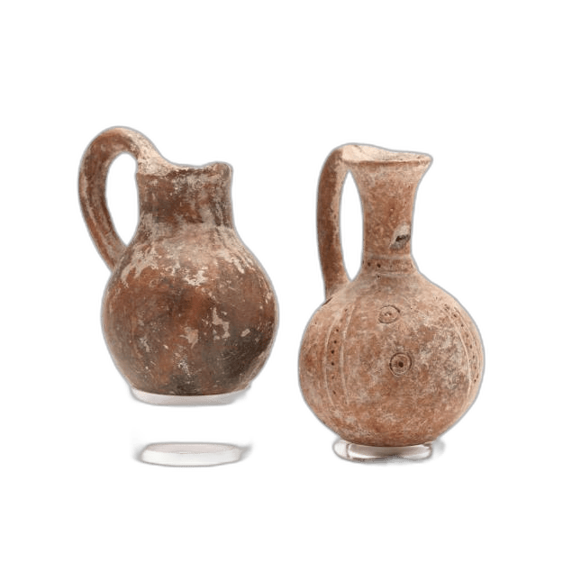 Two Cypriot Middle Bronze Age Red Ware Juglets - image 1