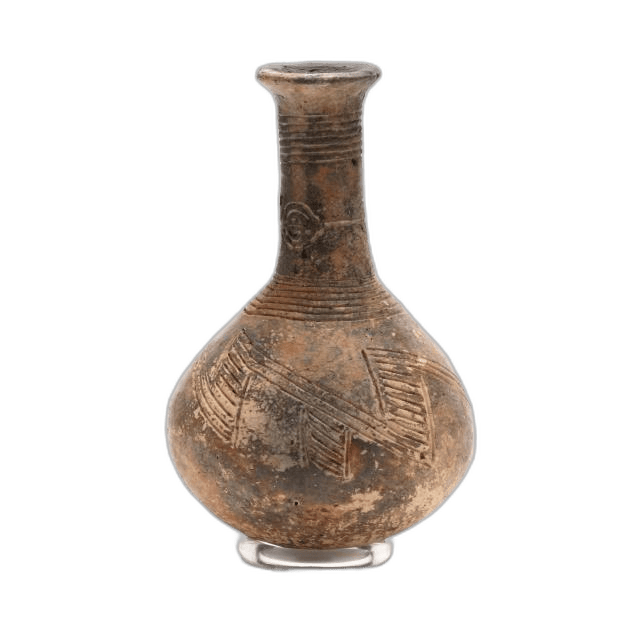 Cypriot Early Bronze Age Polished Red Ware Bottle - image 1