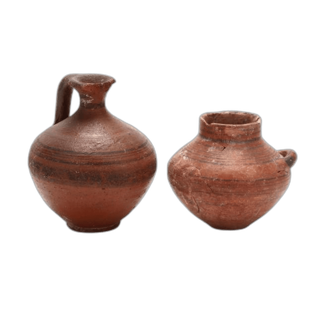 Two Cypro-Geometric Red Ware Jars - image 1