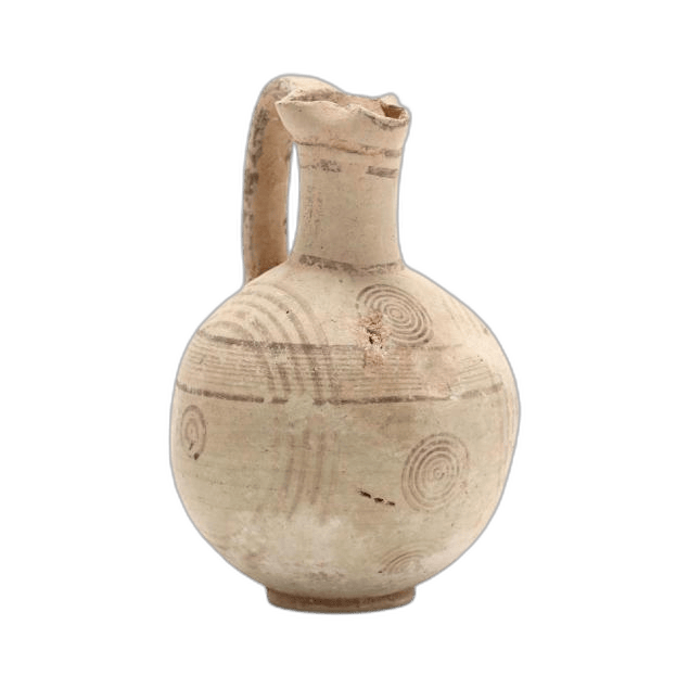 Cypro-Geometric Creme Ware Jug - image 1