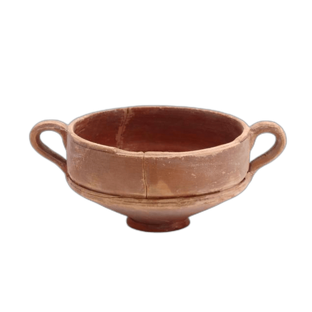 Cypriot Hellenistic Footed Red Ware Bowl - image 1