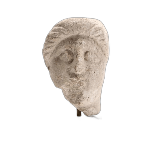 Cypriot Limestone Head - image 1