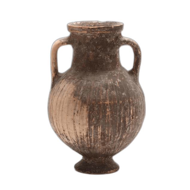 Cypro-Geometric Wheel-Made Black Slip Ware Vessel - image 1