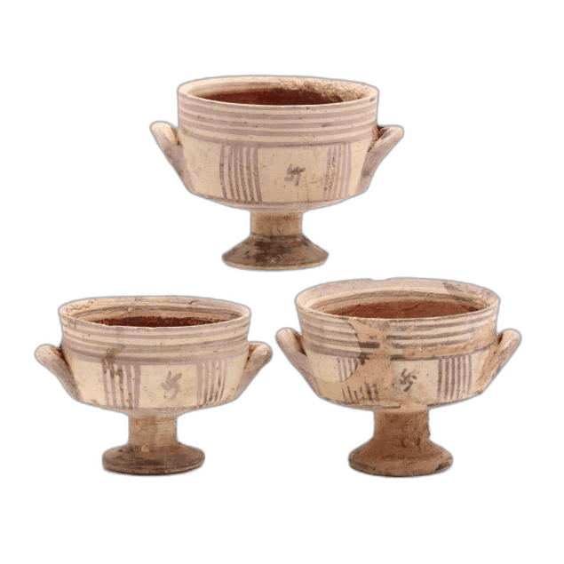 Three Conforming Cypro-Geometric Stemmed Cups - image 1