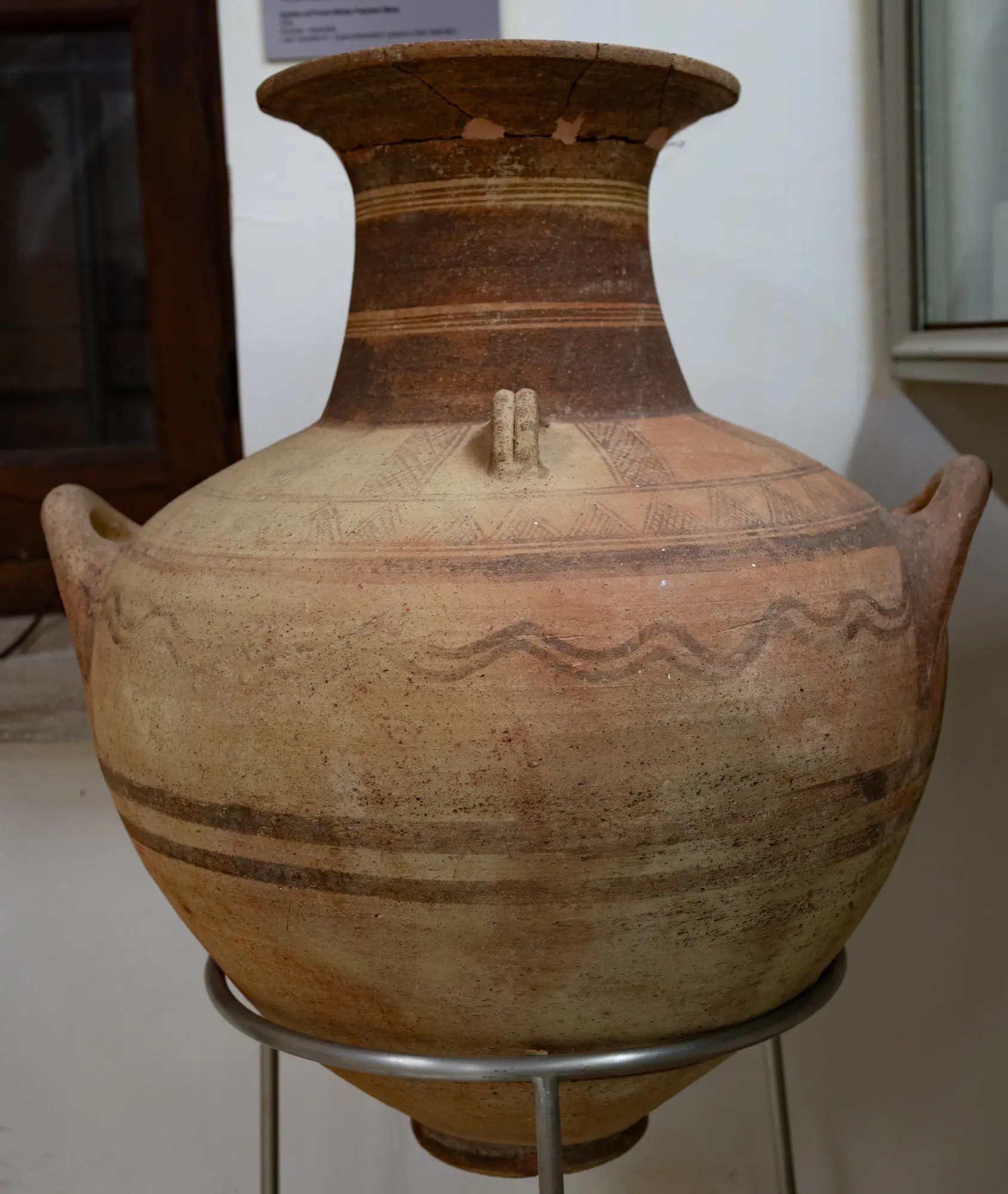 White Painted Jar - image 1