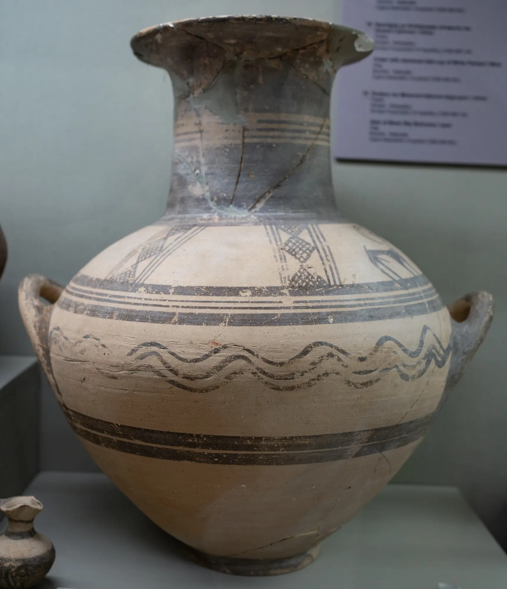 White Painted Jar - image 1