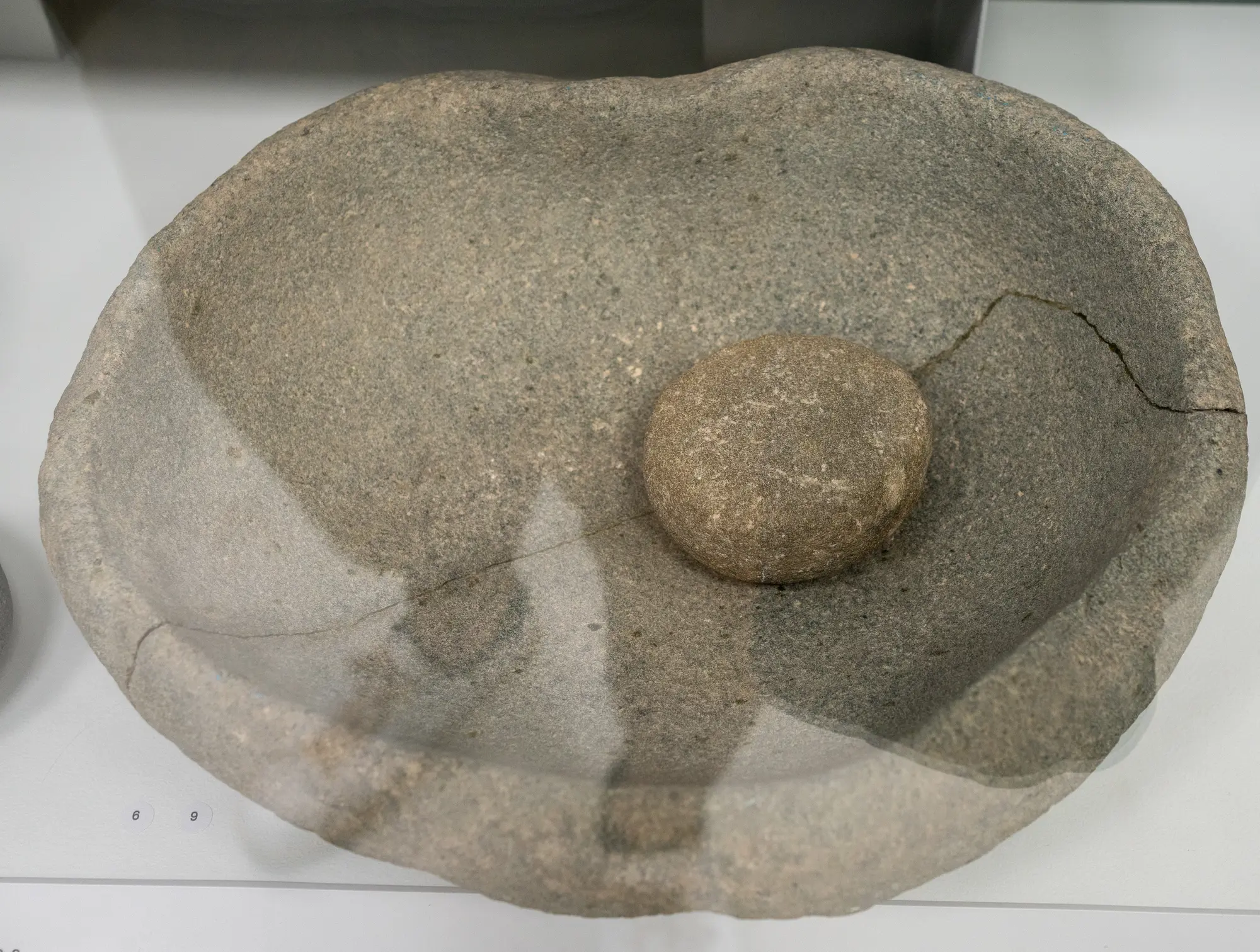 Neolithic Milling Stone and Bowl - image 1