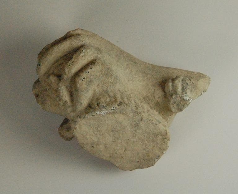 Hand from a statue on a head of a lion - image 1
