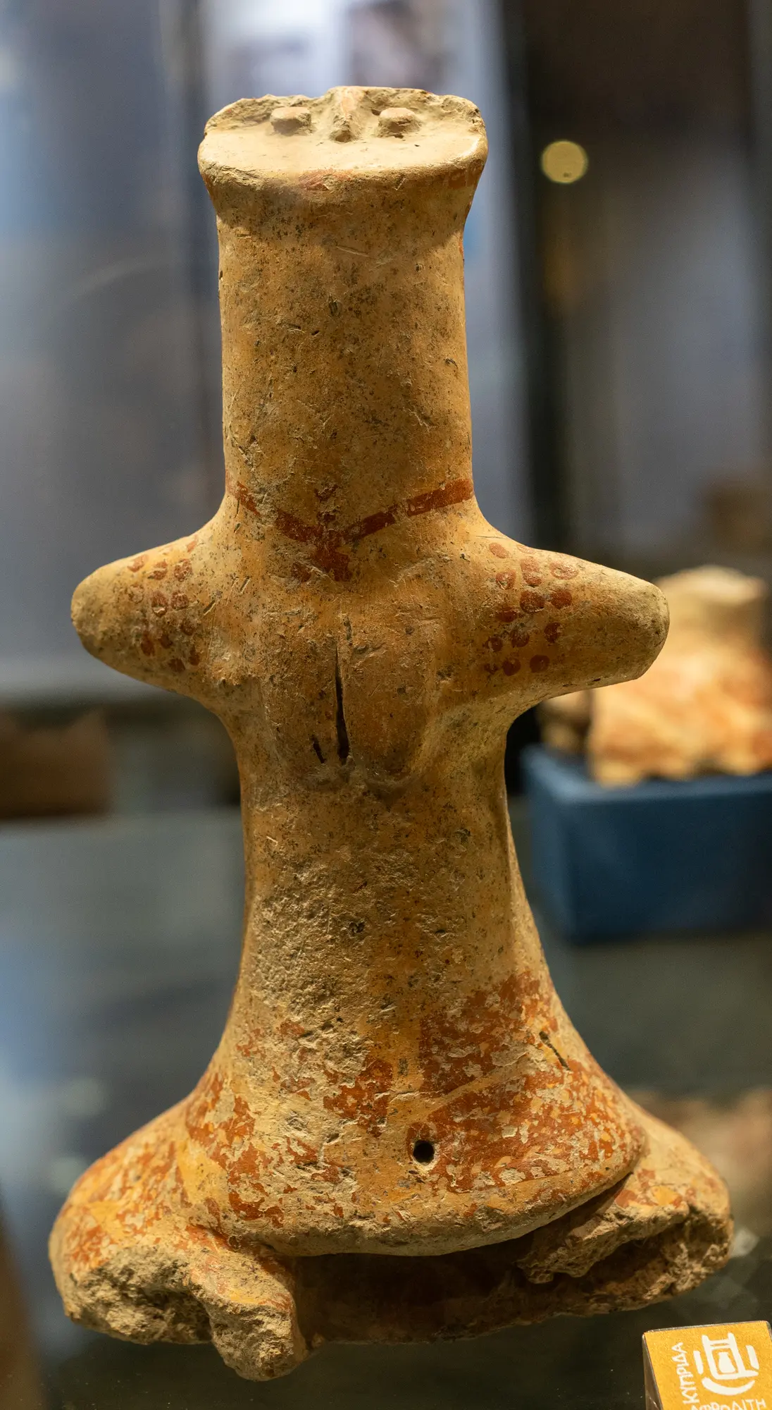 Cypriot Picrolite Figure in the Nicosia Museum