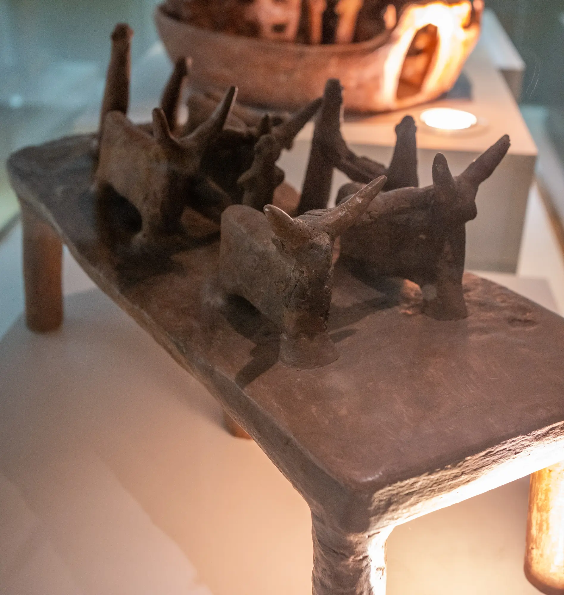 Bulls with Humans Votive Scene - image 1