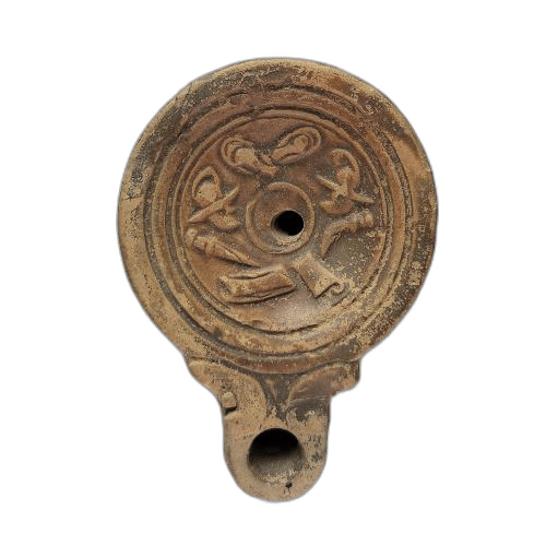 Oil lamp with gladiatorial motifs - image 1
