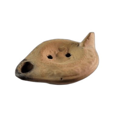 Oil lamp with horse motif - image 1