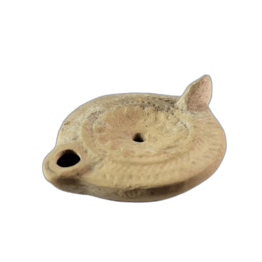 Oil lamp with 16-petal rosette - image 1