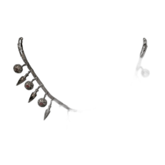 Necklace of pendants with dogs' head terminals - image 1