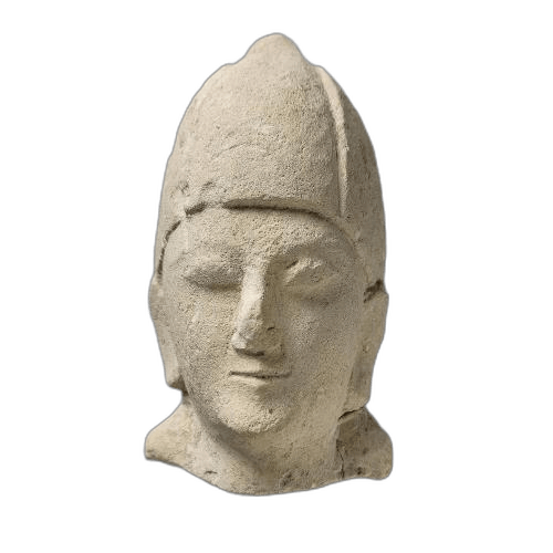 Head of a male votary figure - image 1