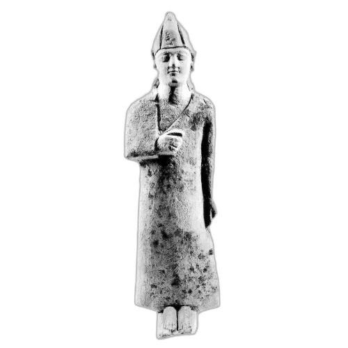 Draped male votary - image 1