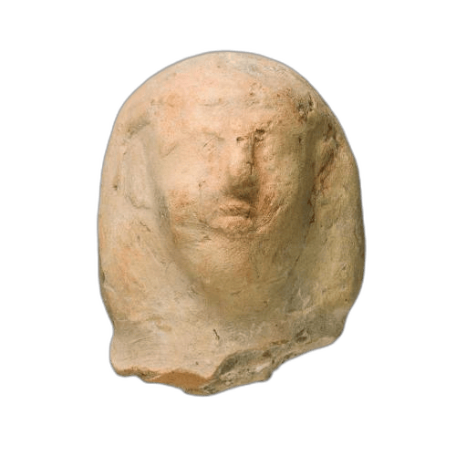 Head from a fragmentary figure - image 1