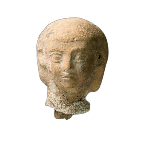 Head from a fragmentary figure - image 1