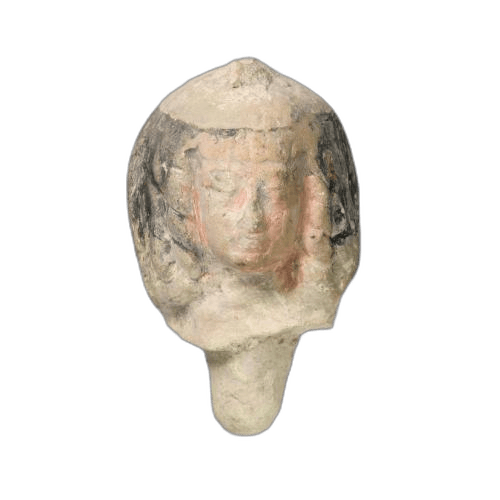 Head from a fragmentary figure - image 1