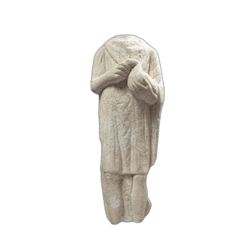Fragmentary votive figure holding a bird - image 1