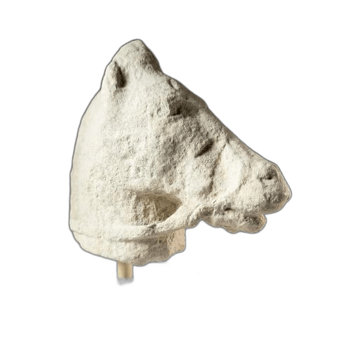 Head and neck of a horse figure - image 1