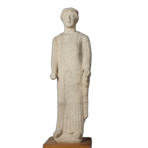 Fragmentary figure of male votary - image 1