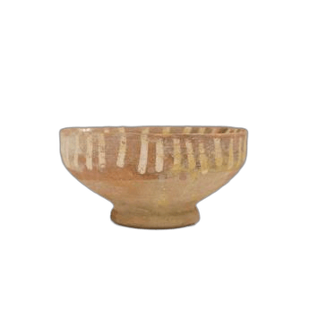 Footed bowl with abstract designs - image 1