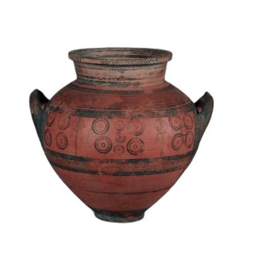 Large krater of Black-on-Red ware - image 1