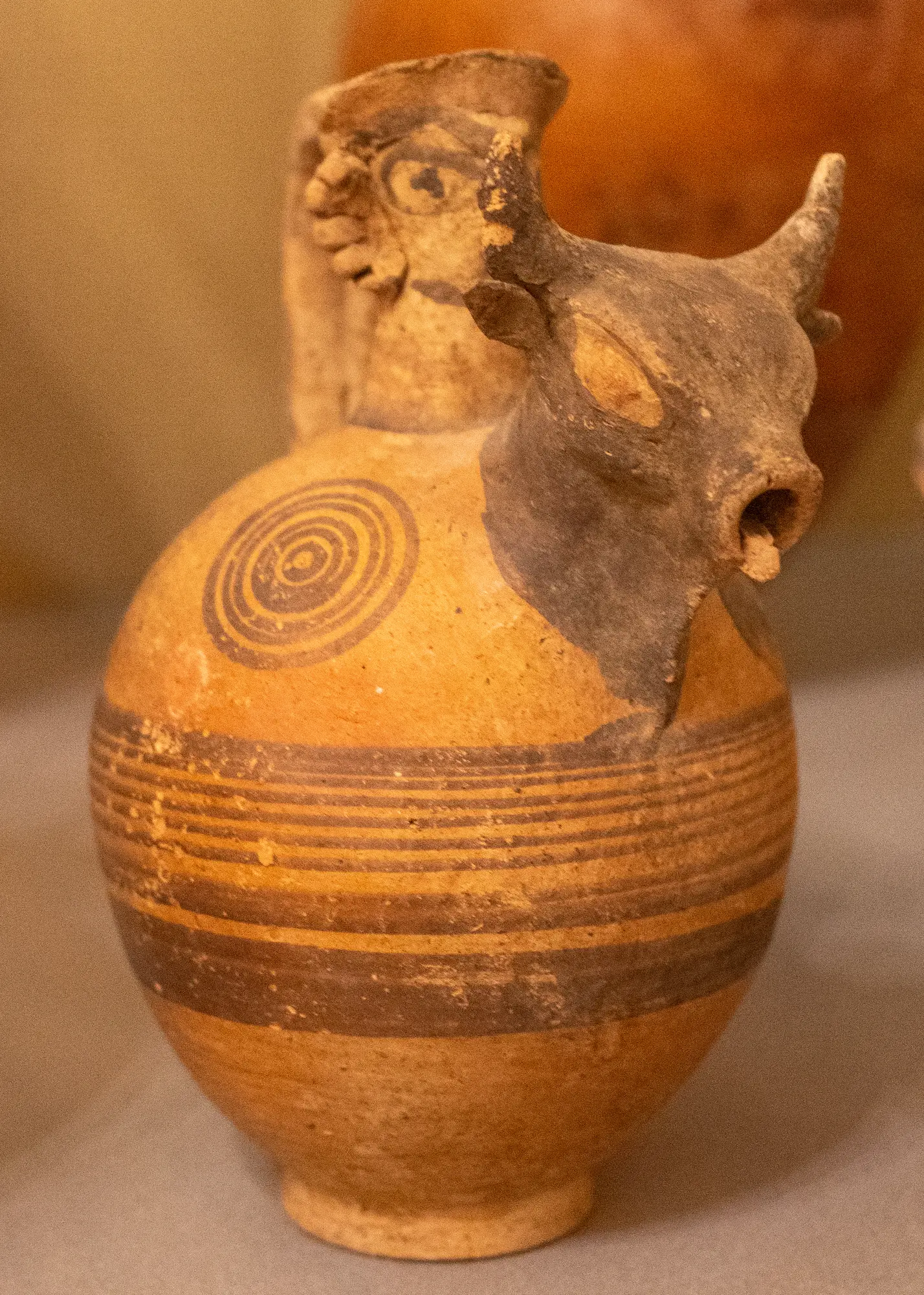 Anthropomorphic Jar with Bulls Head - image 1