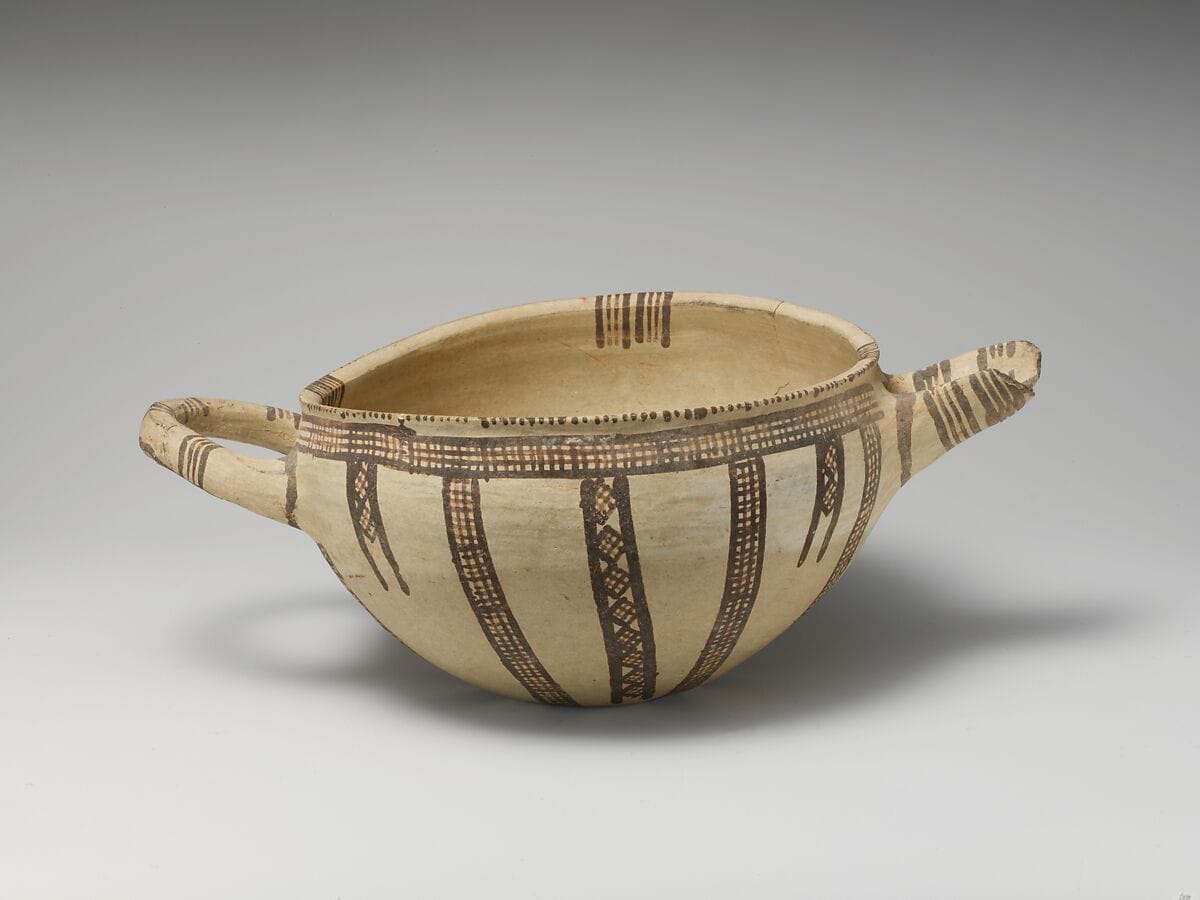 Terracotta two-handled bowl - image 1