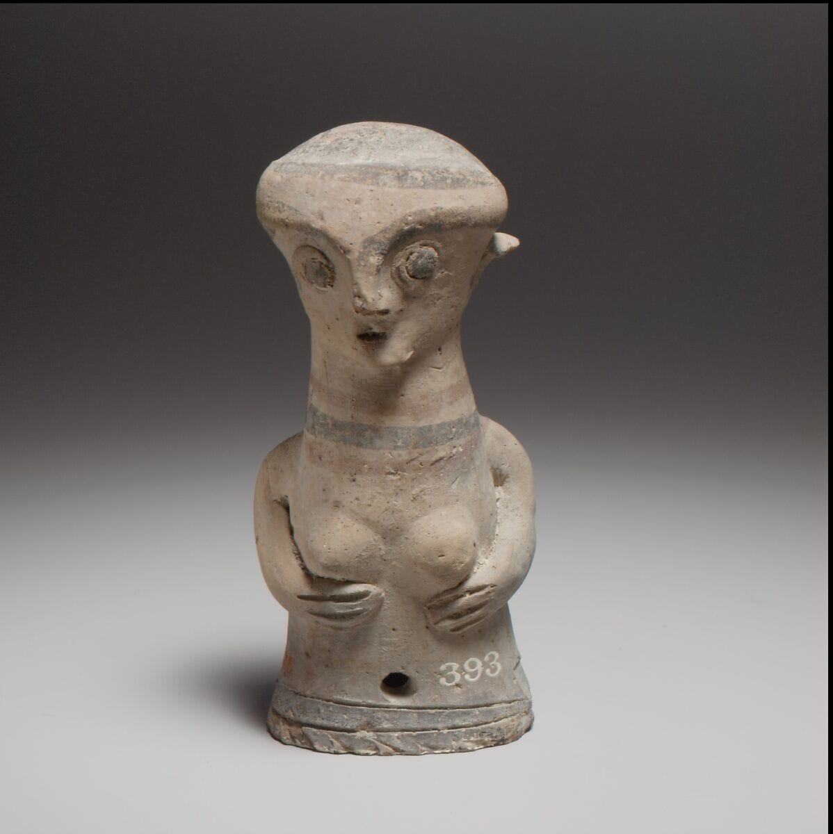 Terracotta statuette of the upper part of a woman - image 1
